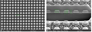 글라스 기판 기반 e-beam lithography (EBL) 공정 적용 나노구조 제작공정 기술 이미지